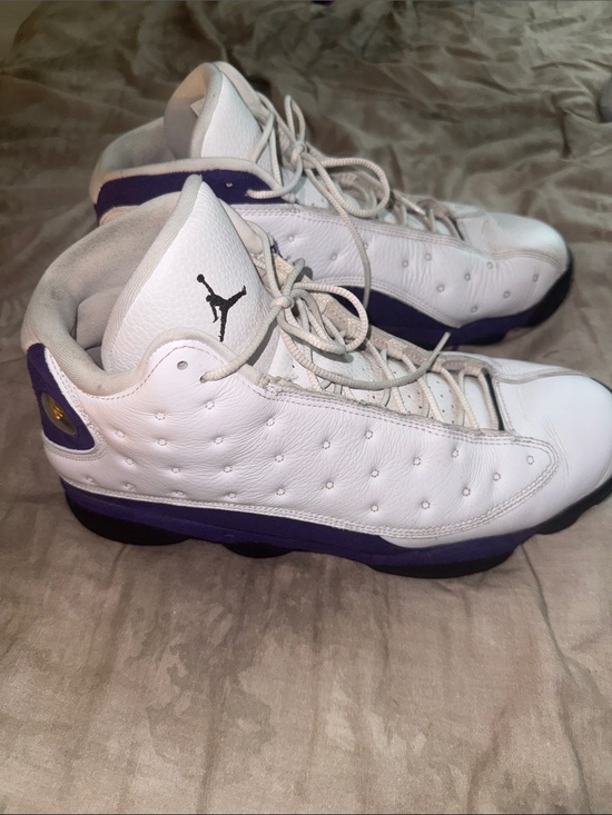 Jordan Other - Jordan White and Purple Retro Basketball Sneakers